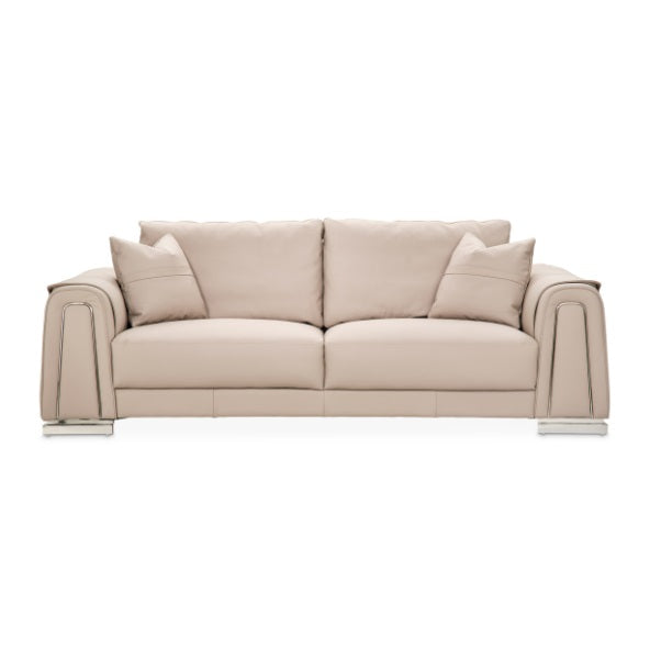 AICO Furniture Mia Bella Bergamo Sofa in Stainless Steel - Furniture Now (CA)