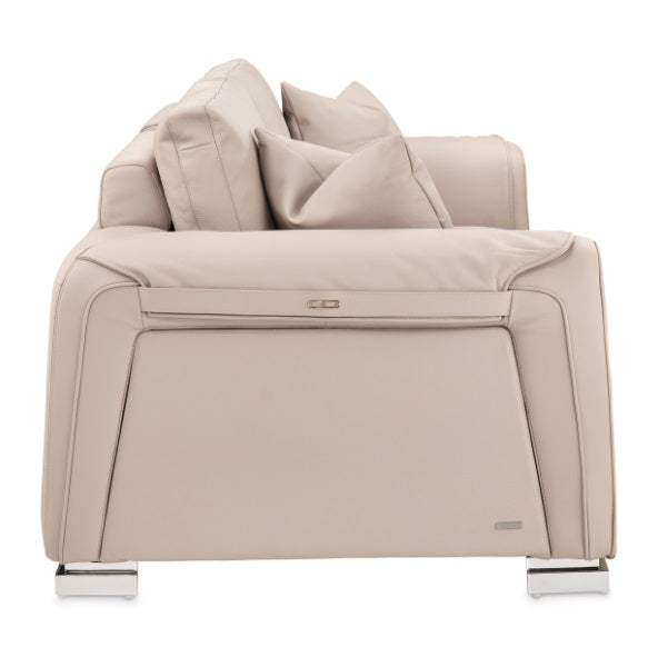 AICO Furniture Mia Bella Bergamo Sofa in Stainless Steel - Furniture Now (CA)