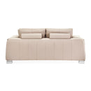 AICO Furniture Mia Bella Bergamo Loveseat in Stainless Steel - Furniture Now (CA)