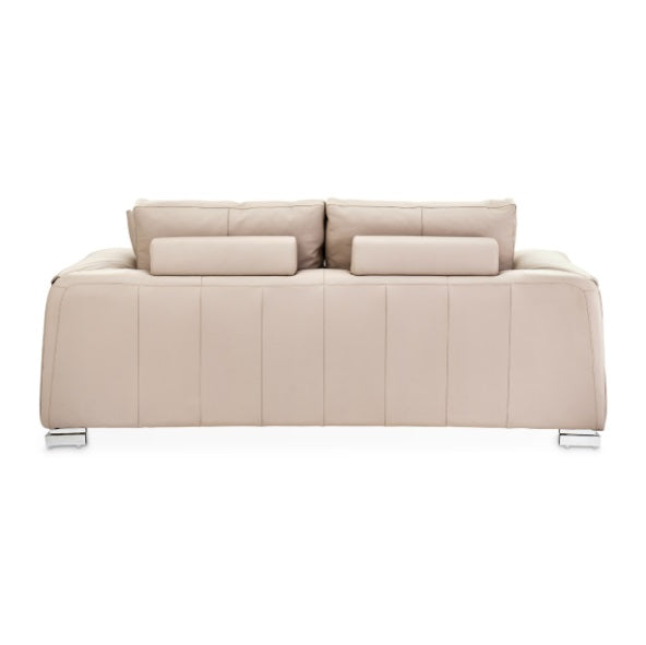 AICO Furniture Mia Bella Bergamo Loveseat in Stainless Steel - Furniture Now (CA)