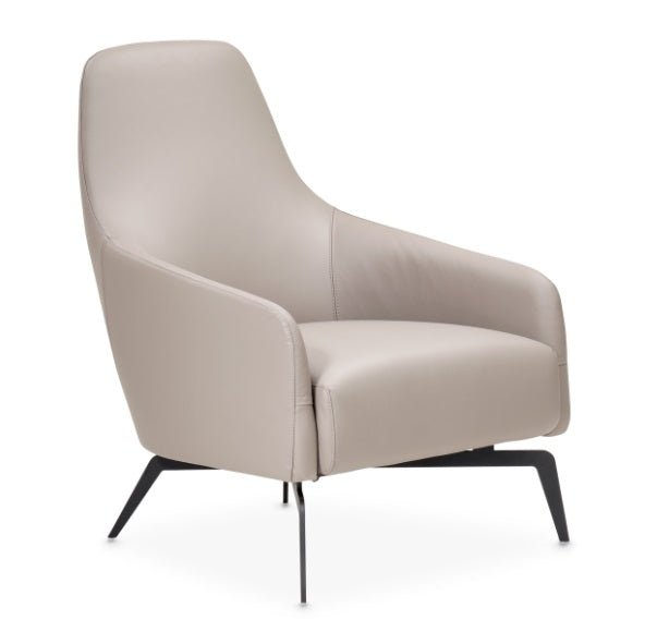 AICO Furniture Mia Bella Bergamo Accent Chair in Stainless Steel - Furniture Now (CA)