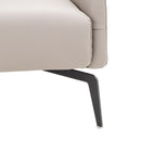 AICO Furniture Mia Bella Bergamo Accent Chair in Stainless Steel - Furniture Now (CA)