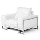 AICO Furniture Mia Bella Gianna Chair Half in White image