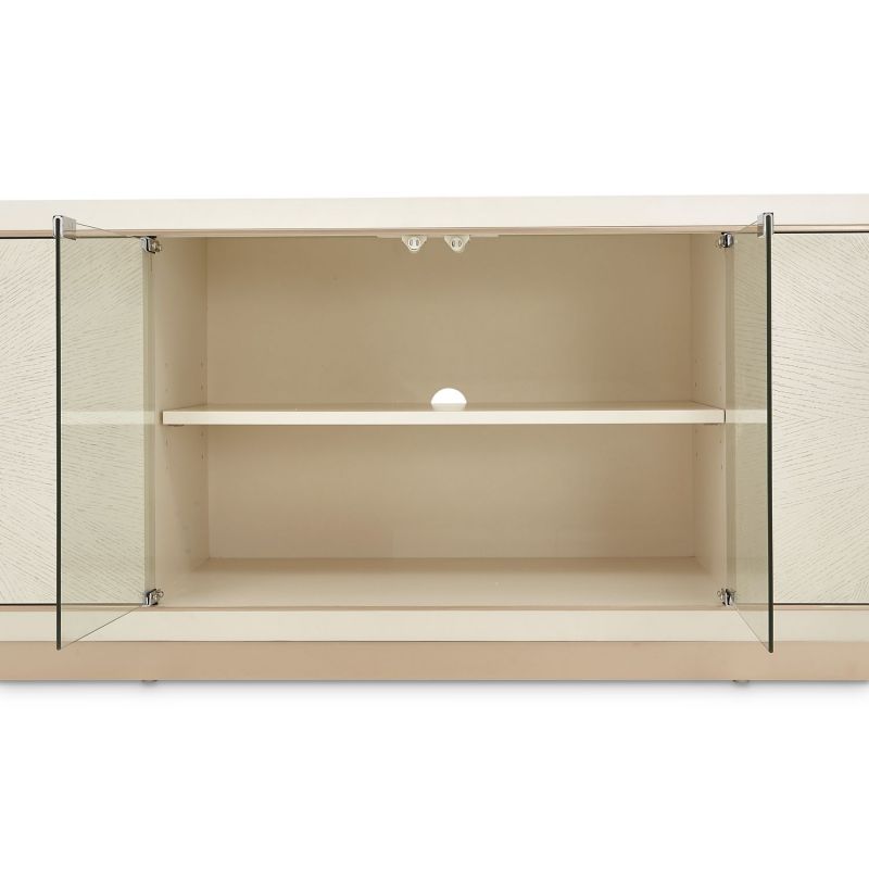 AICO La Rachelle Media Cabinet in Medium Champagne - Furniture Now (CA)