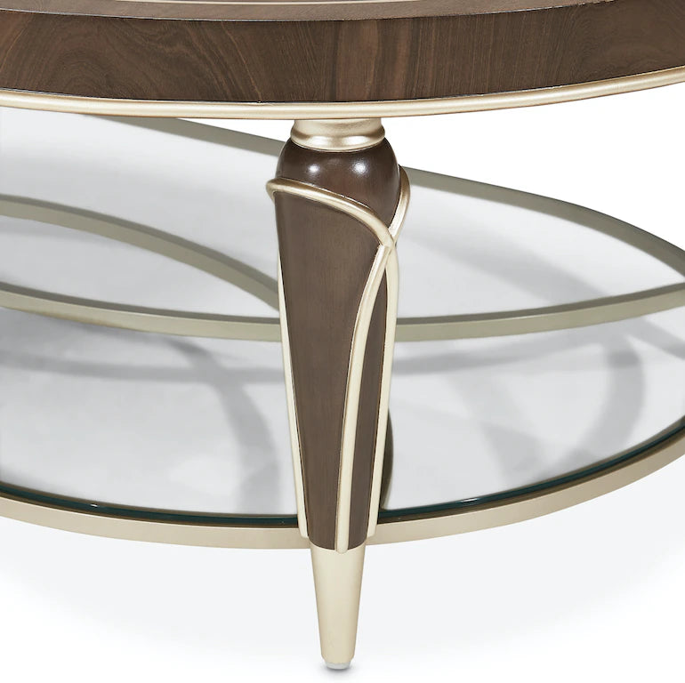 Aico Furniture N9008201-410 Oval Cocktail Table