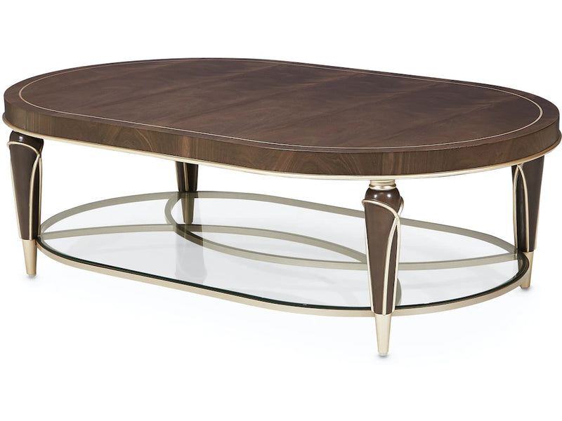 Aico Furniture N9008201-410 Oval Cocktail Table
