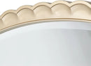 AICO Malibu Crest Oval Wall Mirror in Chardonnay - Furniture Now (CA)
