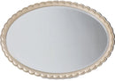 AICO Malibu Crest Oval Wall Mirror in Chardonnay - Furniture Now (CA)