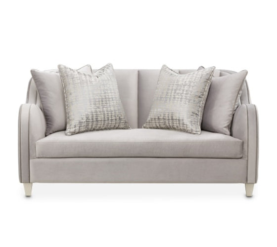 AICO Furniture Roxbury Park Loveseat in Slate - Furniture Now (CA)