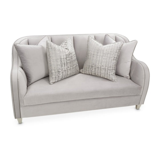 AICO Furniture Roxbury Park Loveseat in Slate - Furniture Now (CA)