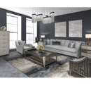 AICO Furniture Roxbury Park Matching Chair in Slate - Furniture Now (CA)