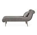 AICO Furniture Roxbury Park Chaise in Gray Pearl - Furniture Now (CA)