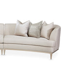 AICO Malibu Crest 3-Piece Sofa Sectional in Pearl Chardonnay - Furniture Now (CA)