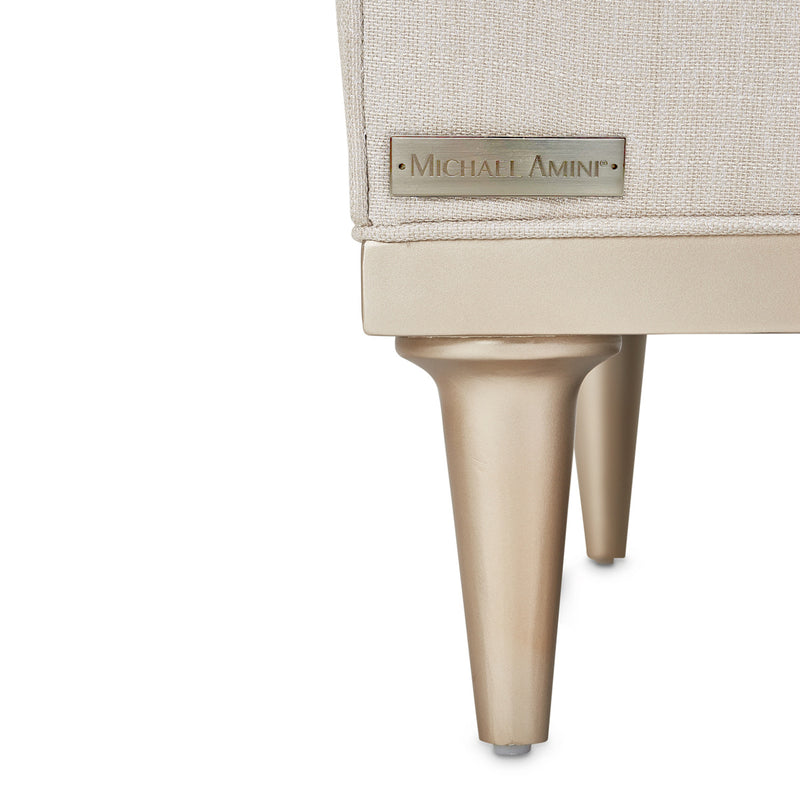 AICO Malibu Crest 3-Piece Sofa Sectional in Pearl Chardonnay - Furniture Now (CA)