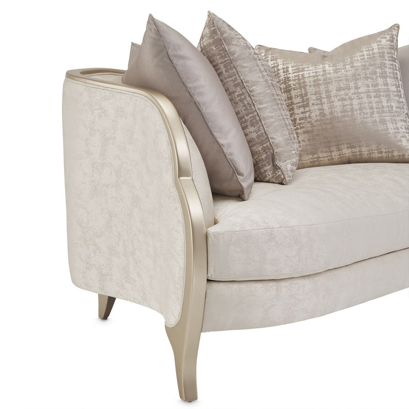 AICO Malibu Crest Loveseat in Chardonnay - Furniture Now (CA)