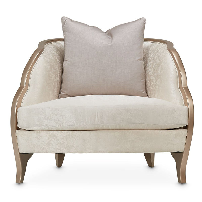 AICO Malibu Crest Chair in Chardonnay - Furniture Now (CA)