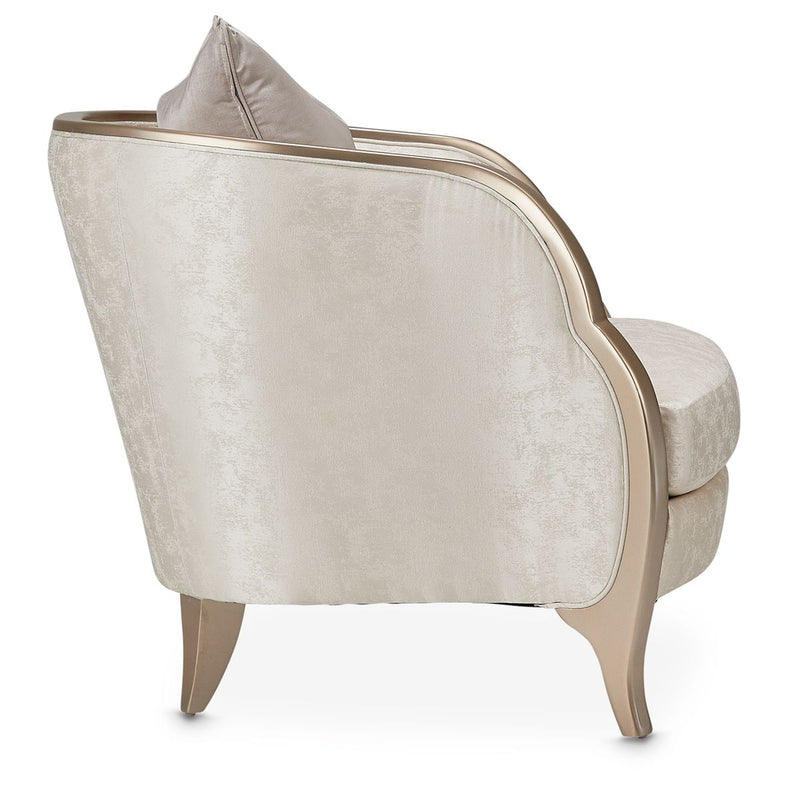 AICO Malibu Crest Chair in Chardonnay - Furniture Now (CA)