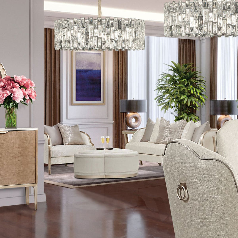 AICO Malibu Crest Chair & A Half in Chardonnay - Furniture Now (CA)