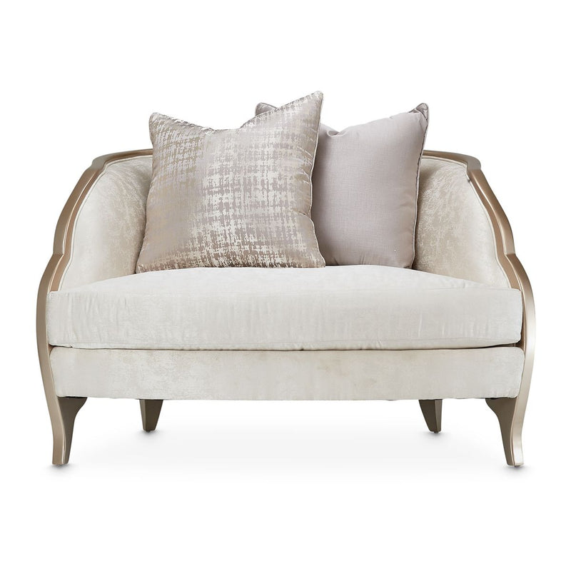 AICO Malibu Crest Chair & A Half in Chardonnay - Furniture Now (CA)