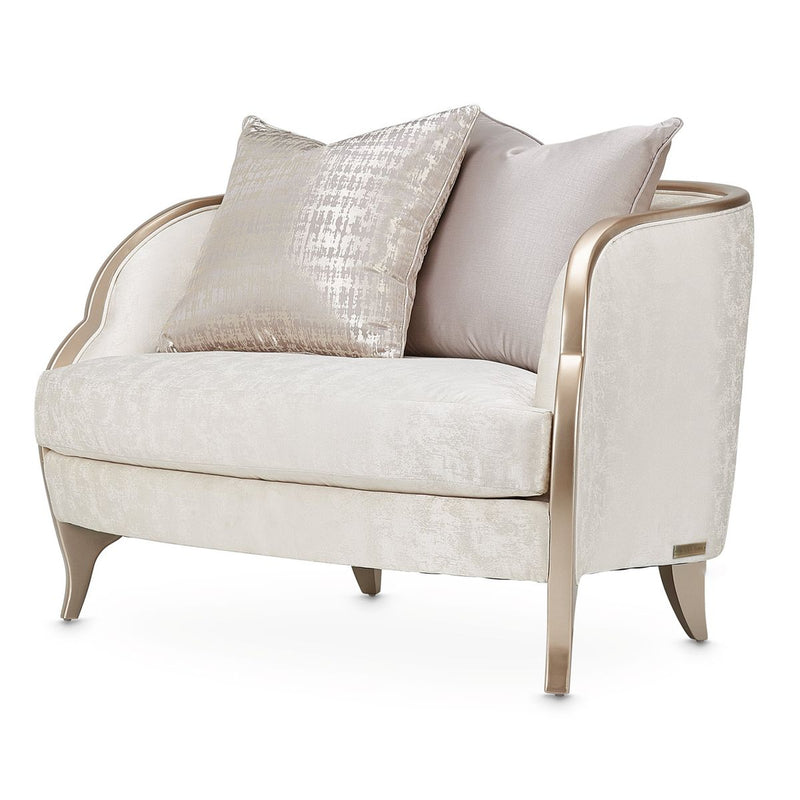 AICO Malibu Crest Chair & A Half in Chardonnay - Furniture Now (CA)