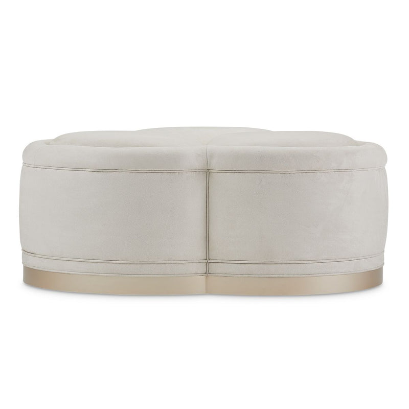 AICO Malibu Crest Cocktail Ottoman in Chardonnay - Furniture Now (CA)