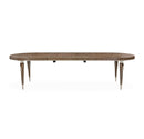AICO Villa Cherie 4 Leg Oval Dining Table in Hazelnut - Furniture Now (CA)