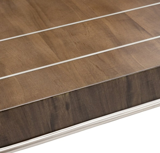 AICO Villa Cherie 4 Leg Oval Dining Table in Hazelnut - Furniture Now (CA)