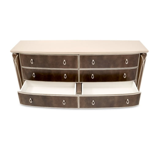 AICO Villa Cherie Dresser in Hazelnut - Furniture Now (CA)