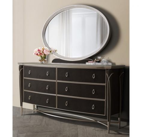AICO Villa Cherie Dresser in Hazelnut - Furniture Now (CA)