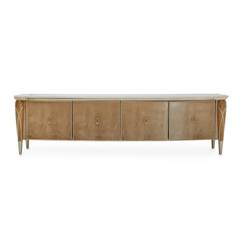 AICO Villa Cherie Media Cabinet in Caramel - Furniture Now (CA)