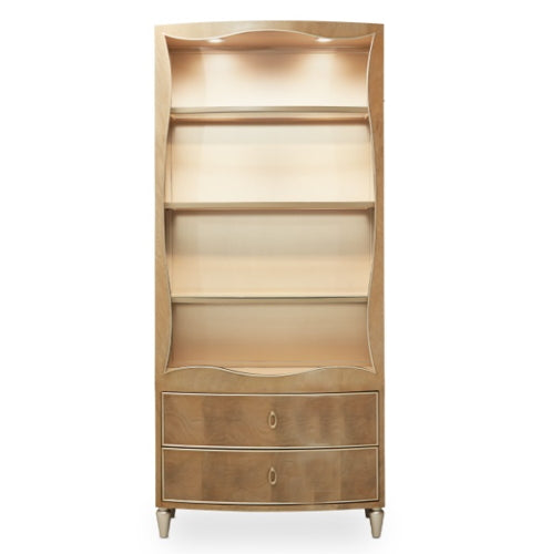 AICO Villa Cherie Bookcase in Caramel - Furniture Now (CA)
