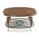 AICO Villa Cherie Oval Cocktail Table in Hazelnut - Furniture Now (CA)