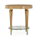 AICO Villa Cherie End Table in Caramel - Furniture Now (CA)