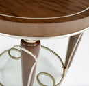 AICO Villa Cherie End Table in Hazelnut - Furniture Now (CA)