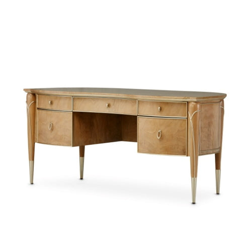 AICO Villa Cherie Desk in Caramel - Furniture Now (CA)