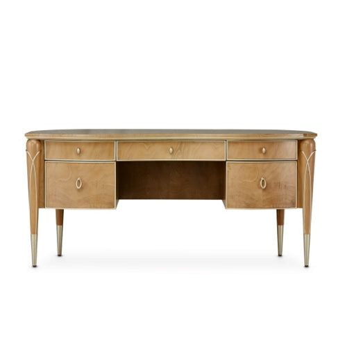 AICO Villa Cherie Desk in Caramel - Furniture Now (CA)