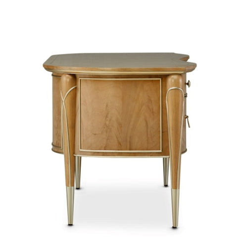 AICO Villa Cherie Desk in Caramel - Furniture Now (CA)