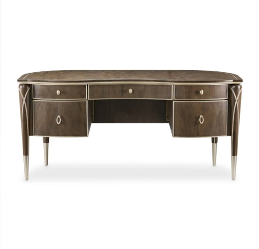 AICO Villa Cherie Desk in Hazelnut - Furniture Now (CA)