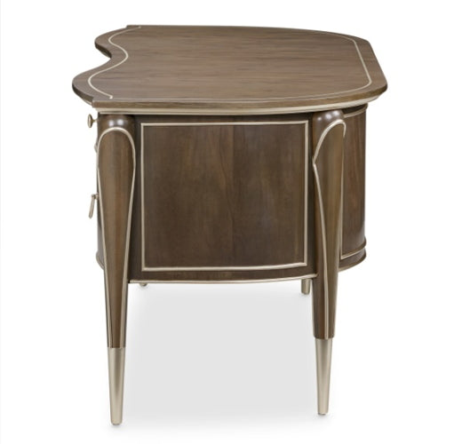 AICO Villa Cherie Desk in Hazelnut - Furniture Now (CA)