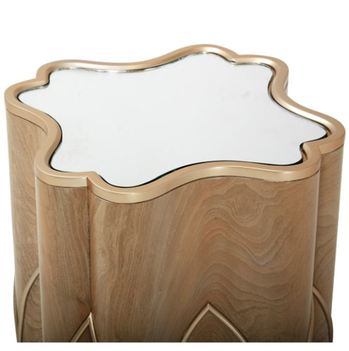 AICO Villa Cherie Chairside Table in Caramel - Furniture Now (CA)