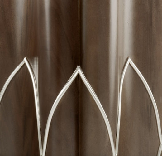 AICO Villa Cherie Chairside Table in Hazelnut - Furniture Now (CA)