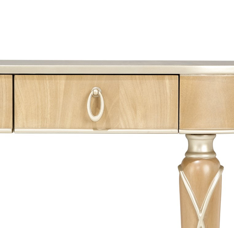 AICO Villa Cherie Console Table in Caramel - Furniture Now (CA)