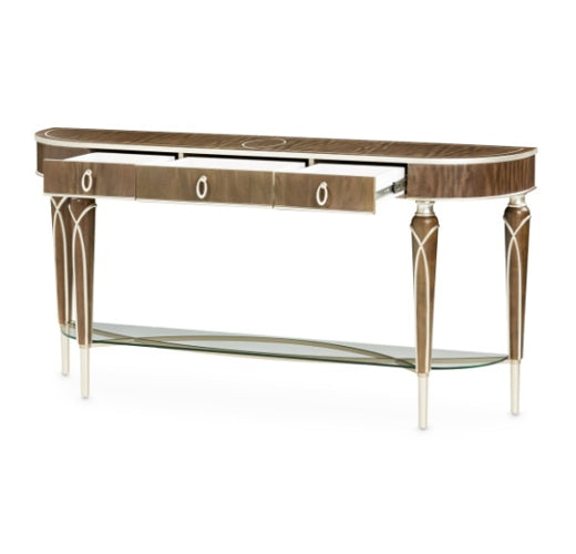 AICO Villa Cherie Console Table in Hazelnut - Furniture Now (CA)