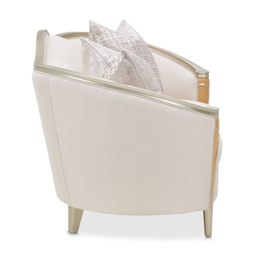 AICO Villa Cherie Loveseat in Caramel - Furniture Now (CA)