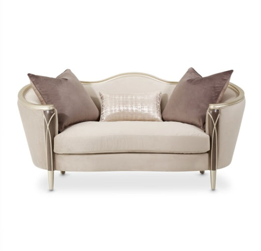 AICO Villa Cherie Loveseat in Hazelnut - Furniture Now (CA)