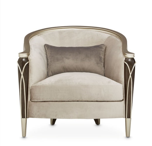 AICO Villa Cherie Matching Accent Chair in Hazelnut - Furniture Now (CA)
