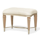 AICO Villa Cherie Ottoman in Caramel - Furniture Now (CA)