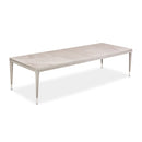 AICO Lanterna Rectangular Dining Table in Silver Mist - Furniture Now (CA)