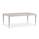AICO Lanterna Rectangular Dining Table in Silver Mist - Furniture Now (CA)