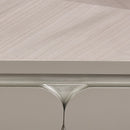 AICO Lanterna Rectangular Dining Table in Silver Mist - Furniture Now (CA)